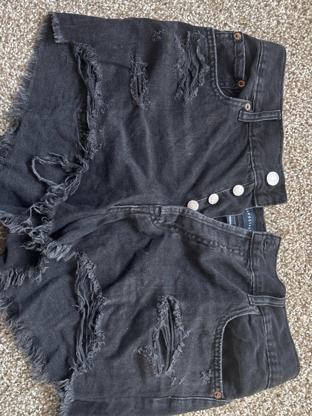 Aeropostale Black Boyfriend Shorts